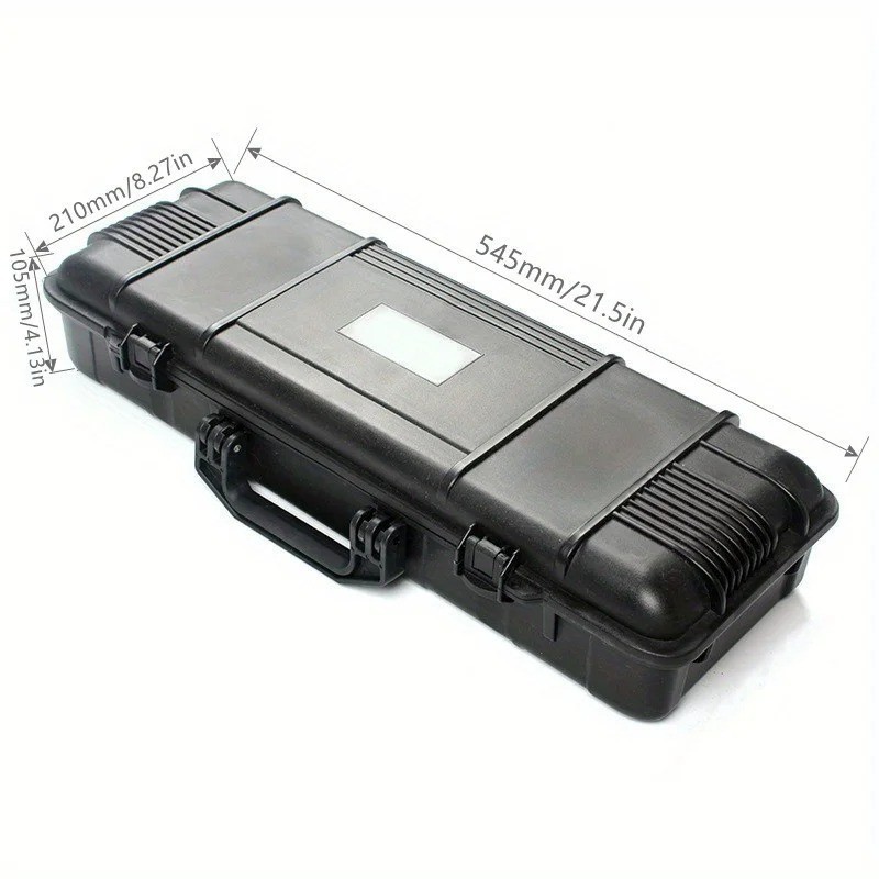 6 Sizes Black Hard Shell PP Toolbox Shockproof Portable Tool Storage Case gallery