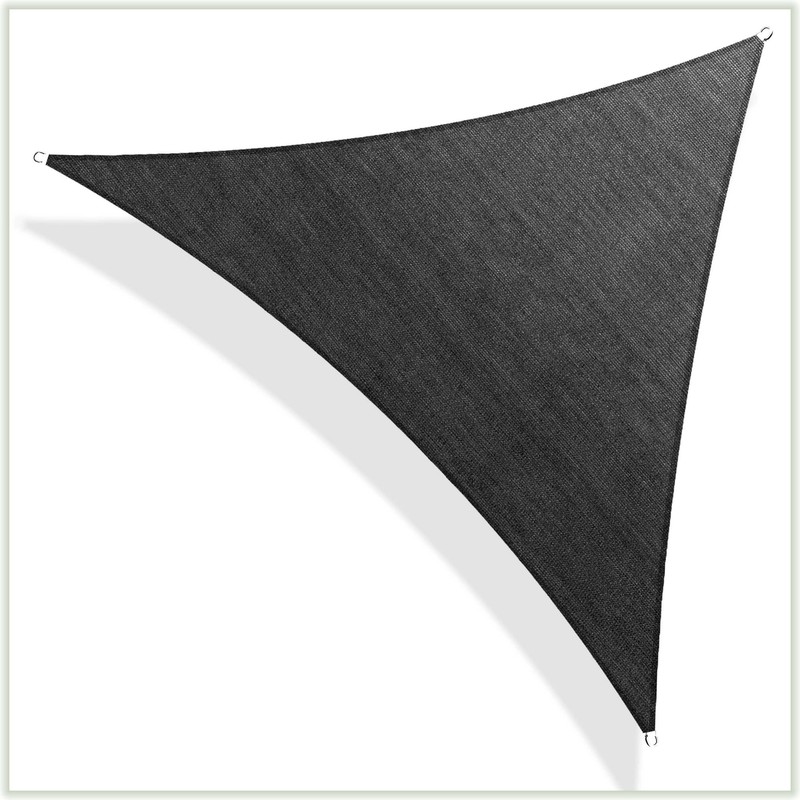 ColourTree Black Custom Size Triangle Sun Shade Sail Canopy Fabric Outdoor Patio gallery