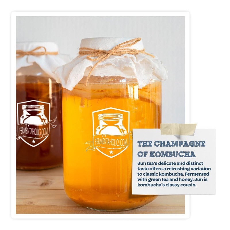 Fermentaholics Jun Kombucha Starter Culture – 12 fl oz – Includes USDA Certif... gallery