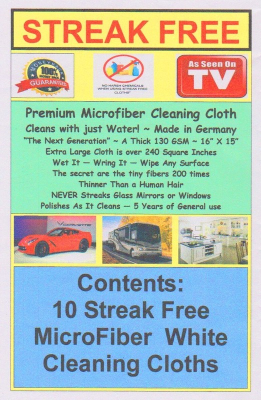 Streak Free MicroFiber Cleaning Cloth 10 Pack Made in Germany 1stClass FREE Ship gallery
