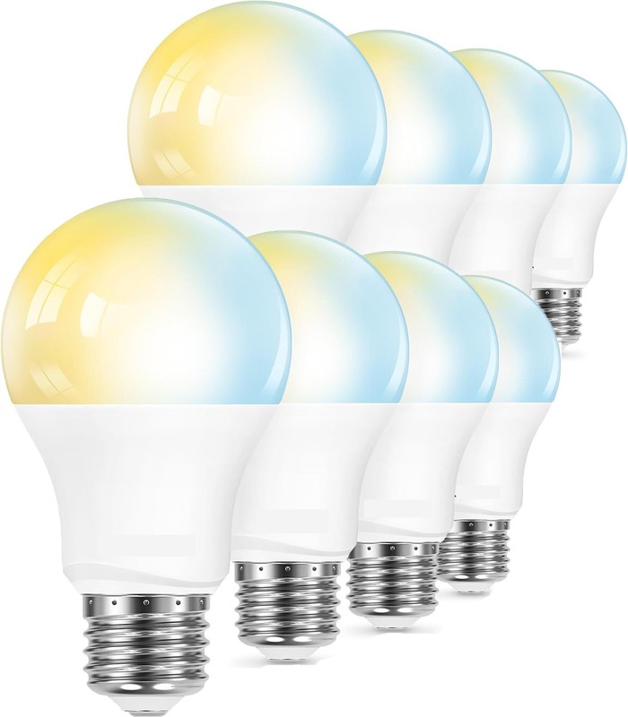 8 Pack LED Light Bulbs 80W Equivalent E26 Socket 9W 900LM 3-Color 3000K~6000K gallery