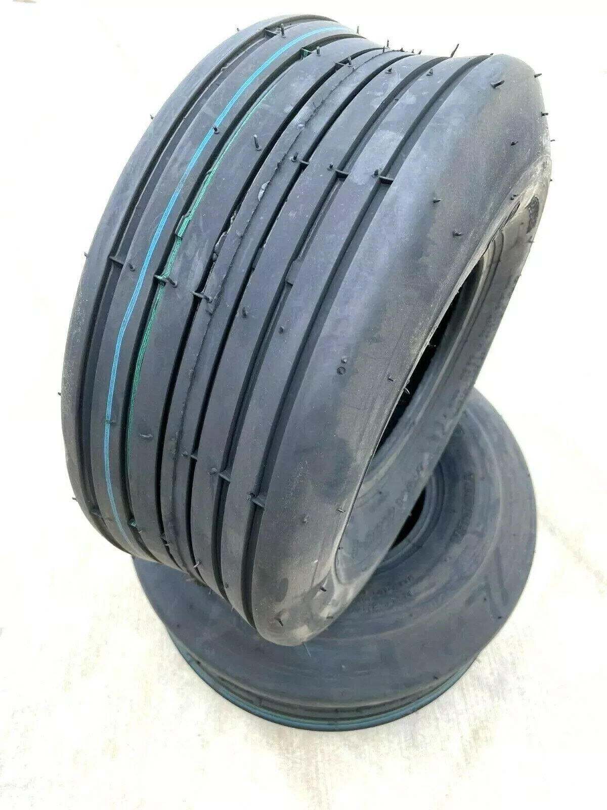 Two 15x6.00-6 Hay Tedder Farm Implement Ag Tire Rib 10 Ply Rate 1015 Lb Capacity gallery