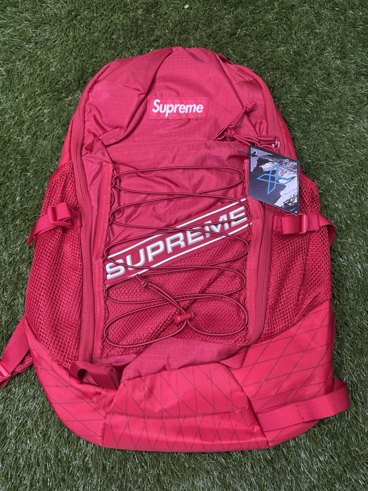 Supreme Red Large Shoulder Bag, Authenticity Guaranteed