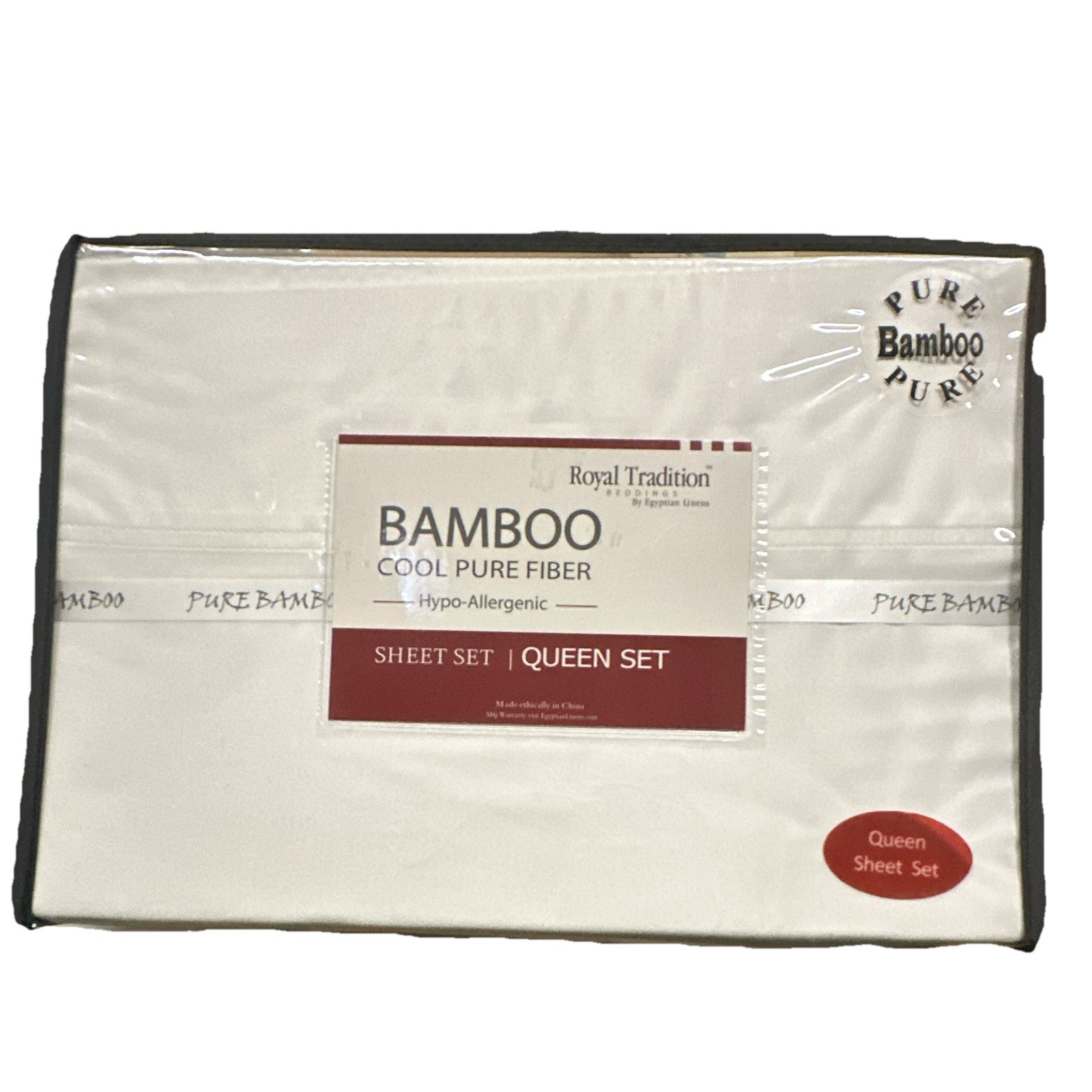 Royal Tradition Bamboo Viscose/Rayon Deep Pocket Hypoallergenic Queen Sheet Set gallery