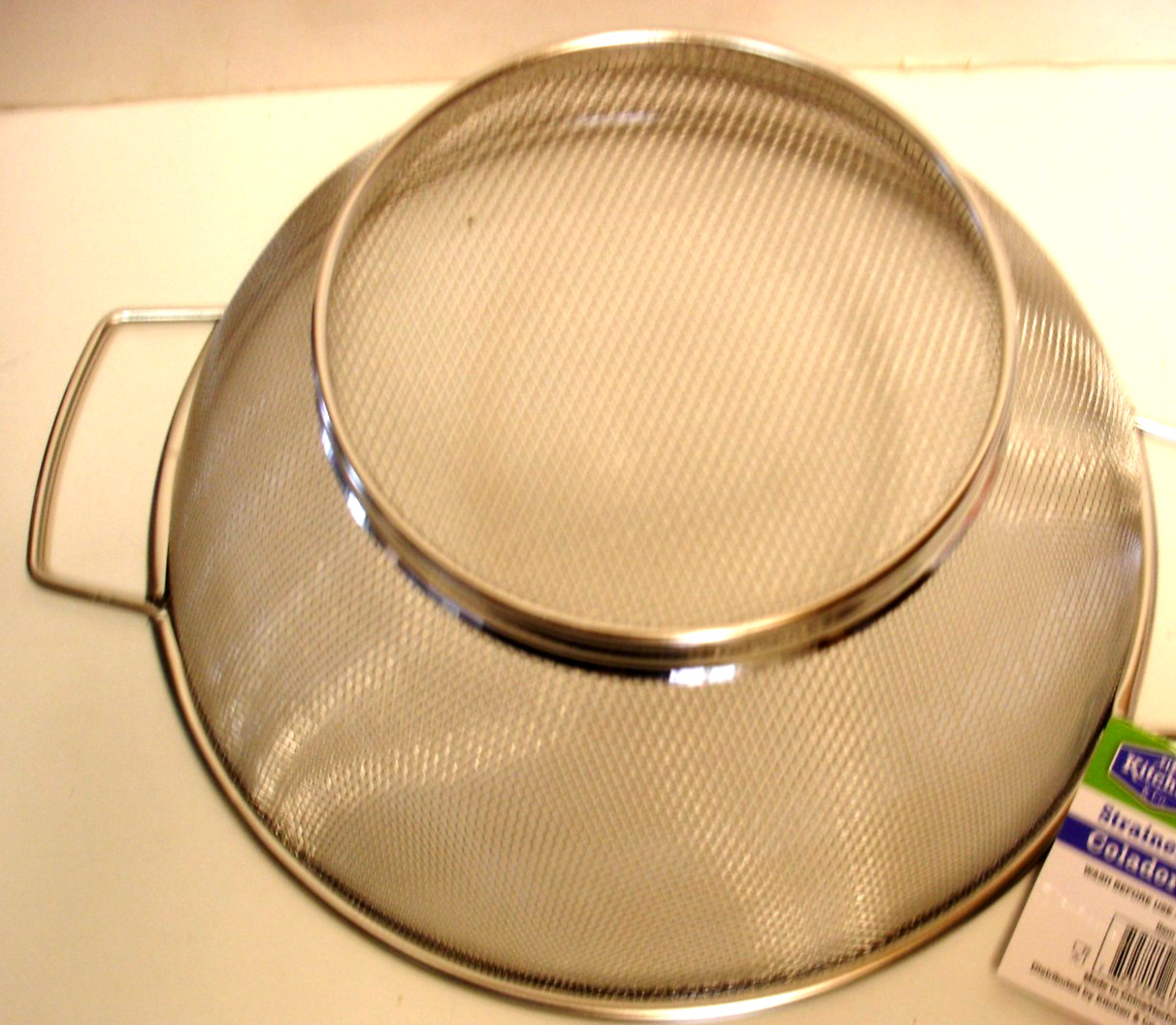 1 Piece Stainless Stel Mesh Micro-Perforat Strainer Colander 1.5 Quart) NW + 2 gallery