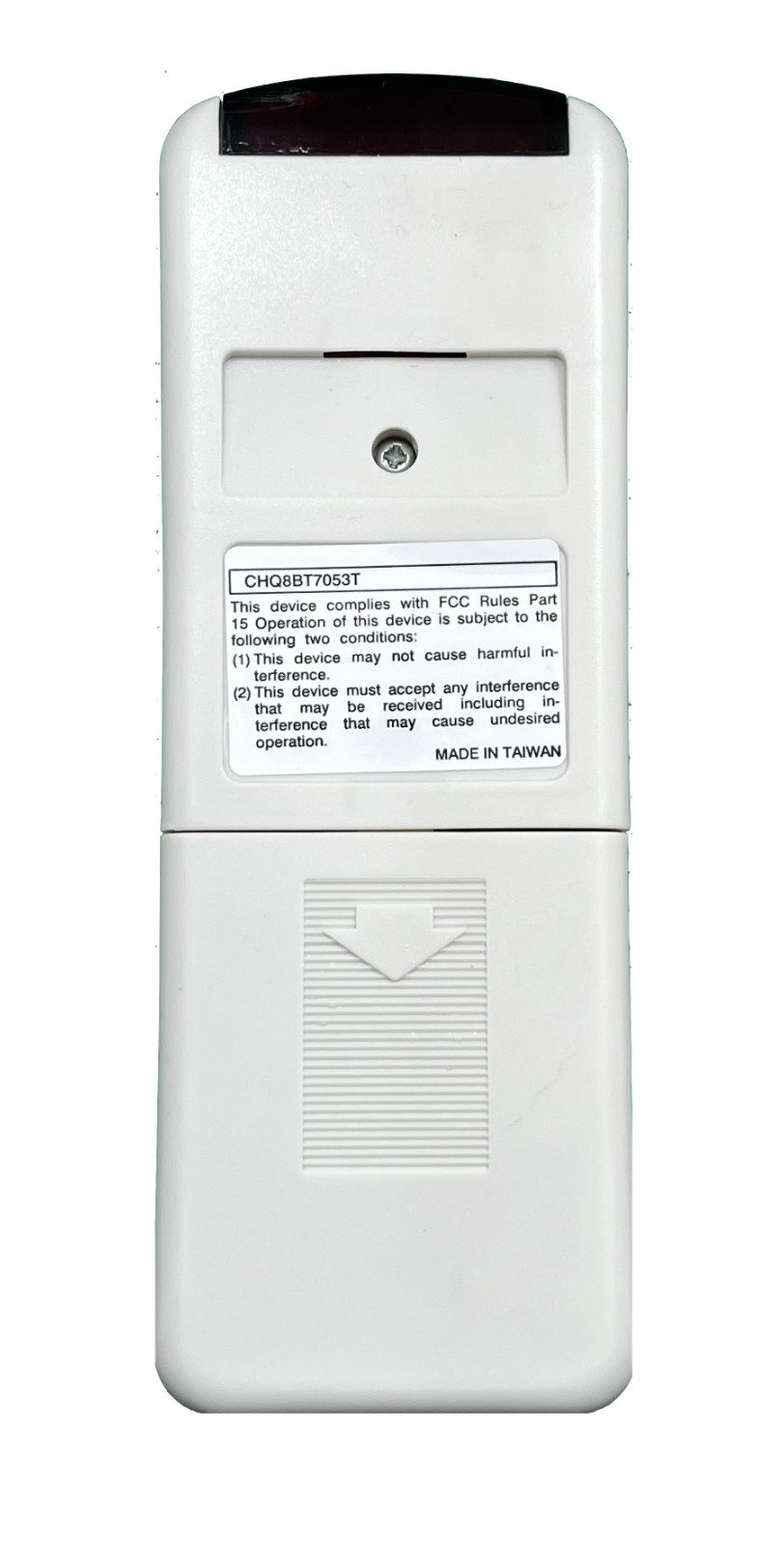 CHQ8BT7053T Ceiling Fan Remote 4 DIP SWITCH VERSION W/ TOP and BTM light gallery