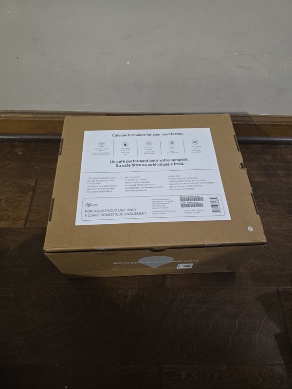 Fellow Ode Brew Gen 2 Burr Coffee Grinder -Matte White (D1211MW-US-SB) *NEW* gallery