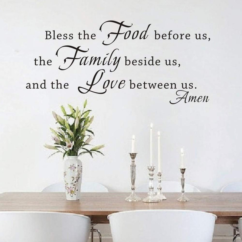 Kitchen Wall Decals Family Wall Decor Kitchen Stickers Prayer Quotes Dining R... gallery