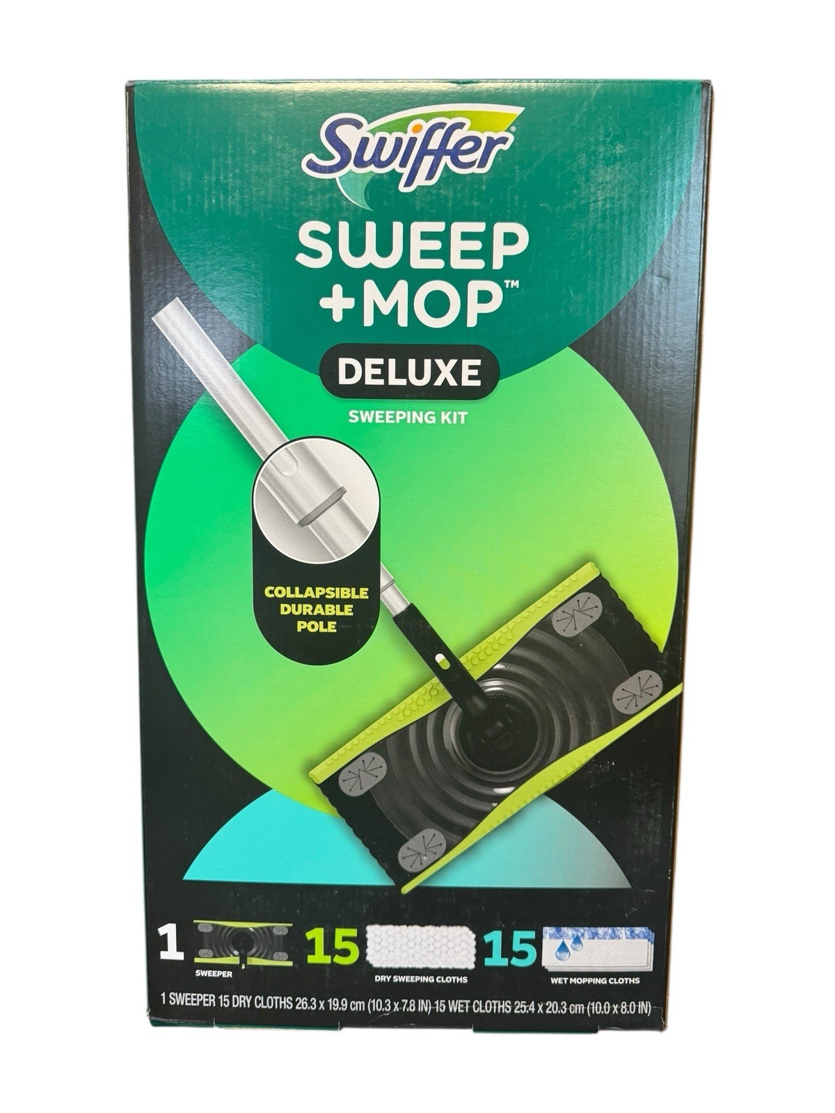 Swiffer Sweep + Mop Deluxe Sweeping Kit, 1 Sweeper + 30 Refills. New! gallery