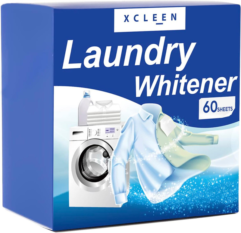 Laundry Whitener Sheet 60Ct Chlorine Free Fragrance Free Bleach White Clothes gallery