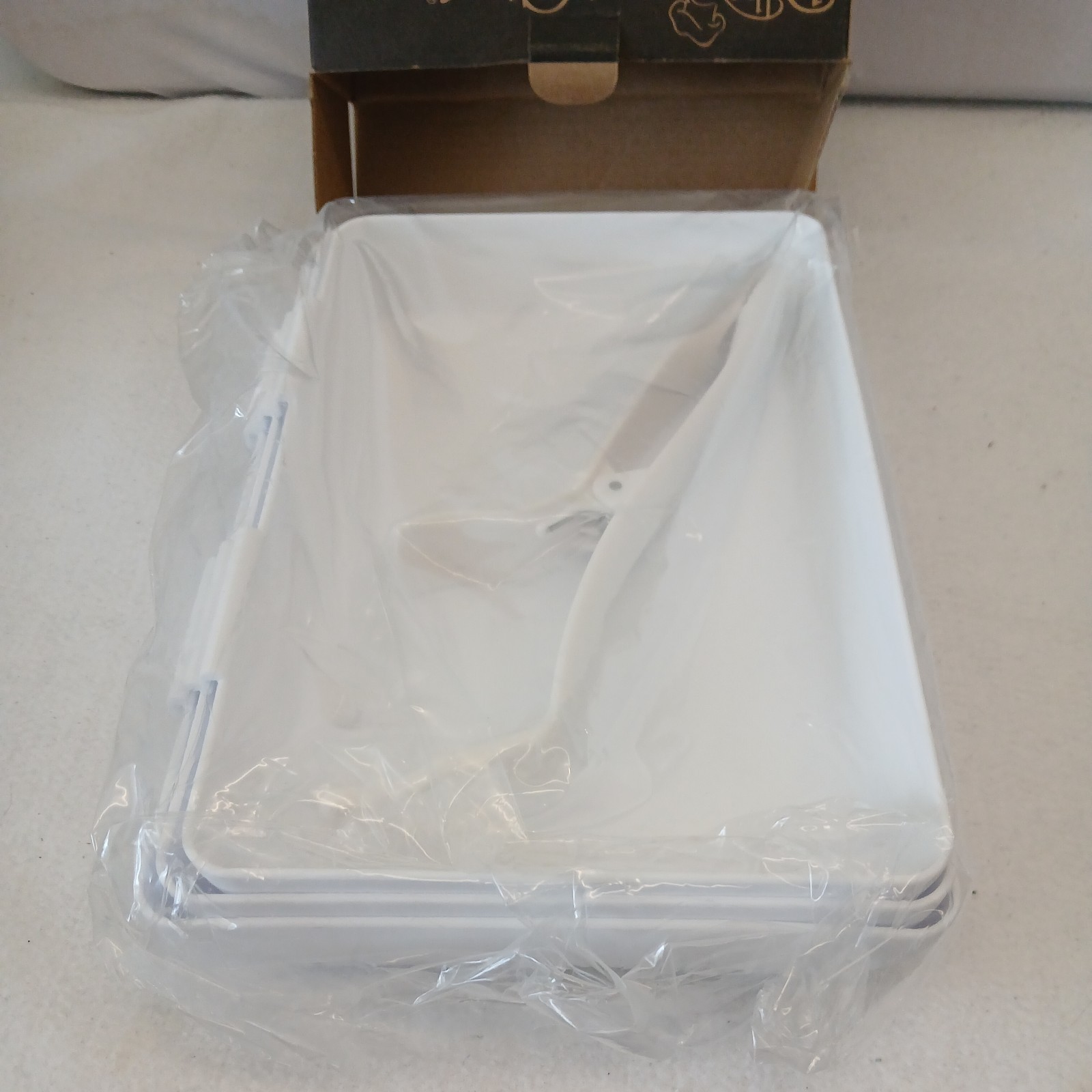 Pampered Chef Coating Breading Nesting Trays Prep #2605 - Set Of 3 W/ Tongs EUC gallery