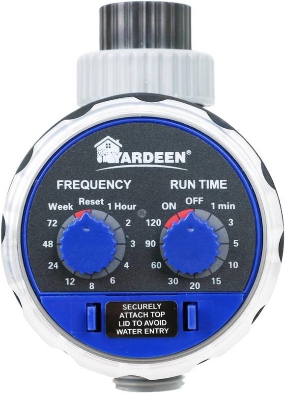 Water Timer Garden Irrigation Controller No Water Pressure Needed Blue Plasti... gallery