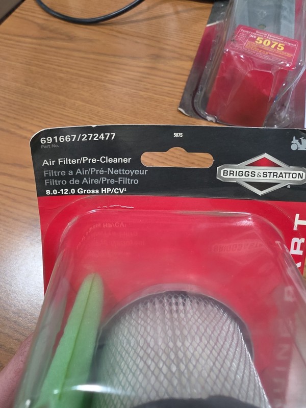 Air Filter & Pre for Briggs & Stratton 691667, 5075, 5075K, 272477 + gallery