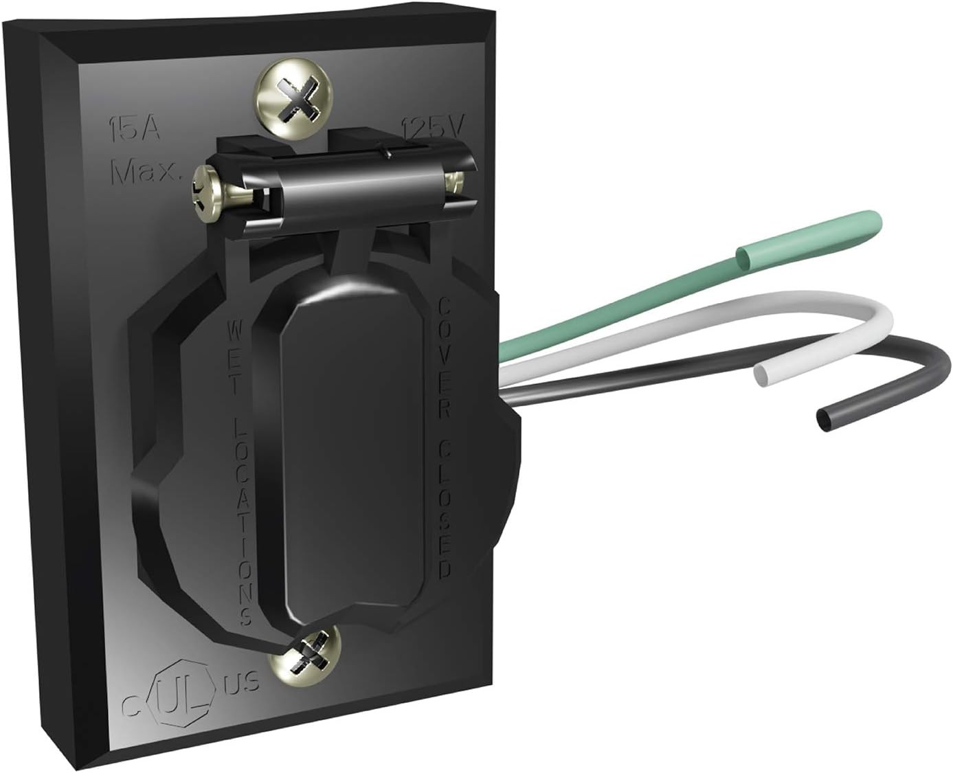Electrical Outlet for Outdoor Lamp Post and Poles Black gallery