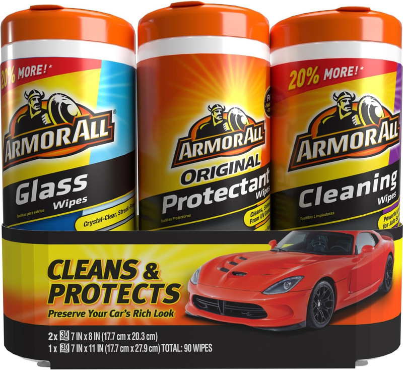 Car Interior Value Pack, 90 Count, Includes Auto Glass Cleaner, Cleaning Wipes a gallery