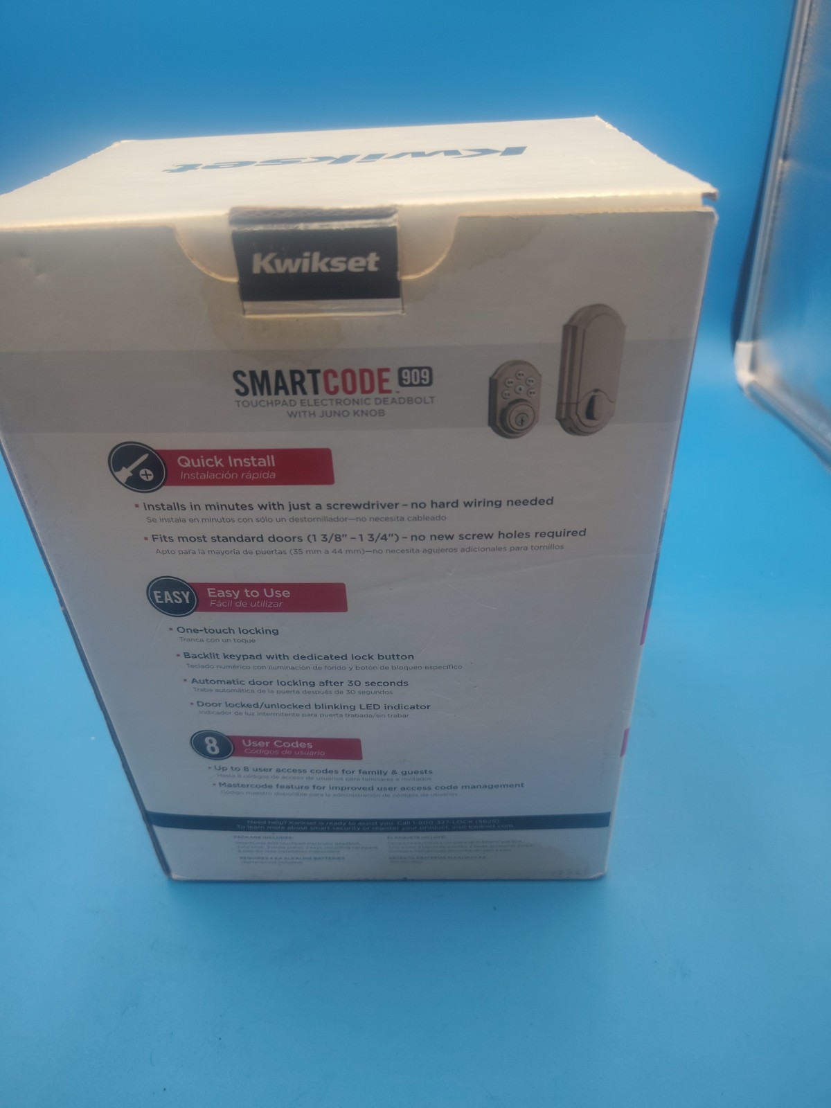 Kwikset SmartCode 909 Touchpad Keyless Entry Deadbolt Lock – Satin Nickel gallery