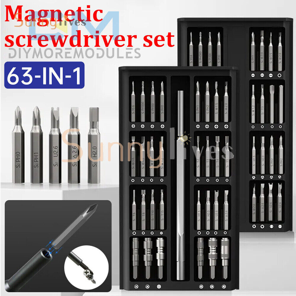 25/63 in1 Magnetic Precision Screwdriver Set PC Phone Computer Repair Tool Kit gallery
