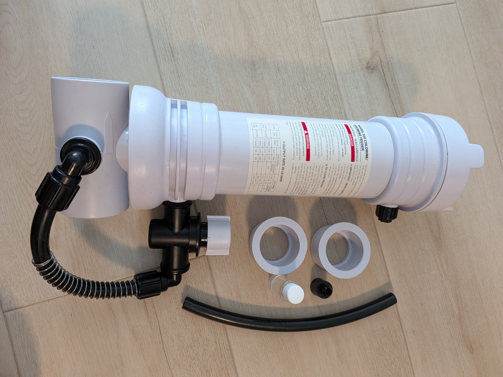 Pentair Rainbow 320 In-Line Automatic Pool Chlorine Bromine Feeder R171096 New gallery