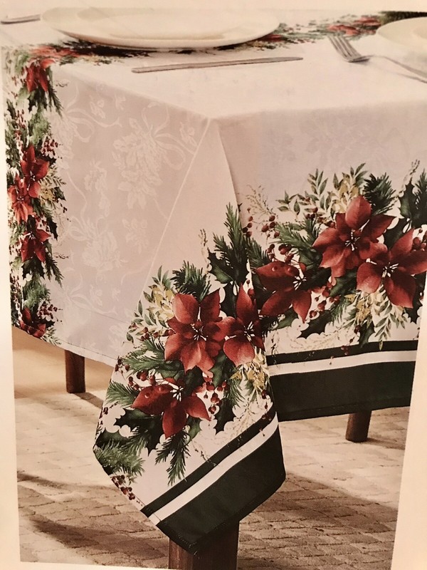 Villeroy & Boch Christmas Foliage Tablecloth Oblong 60in X 84in Oblong New! gallery