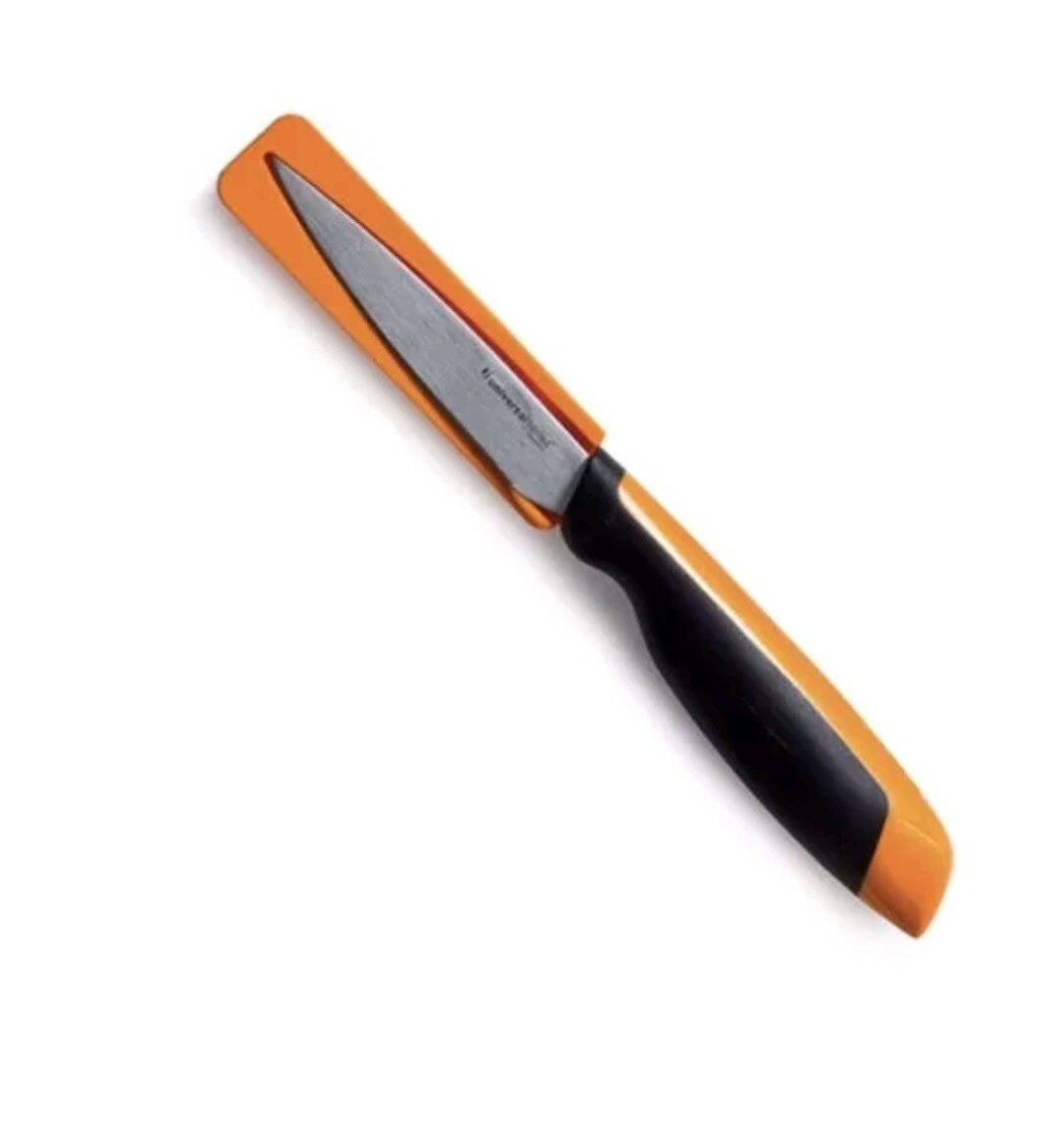 Tupperware Paring Knife universal Orange black new Knife gallery