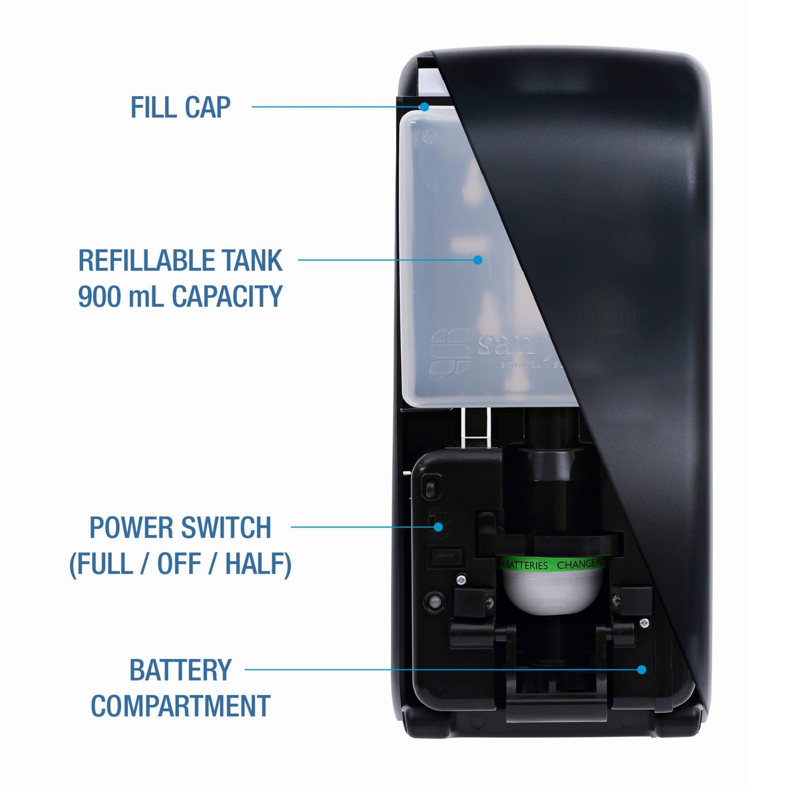 Boardwalk 0Sbbw Rely Hybrid Liquid Soap And Hand Sanitizer Dispenser 12 Width 5 gallery