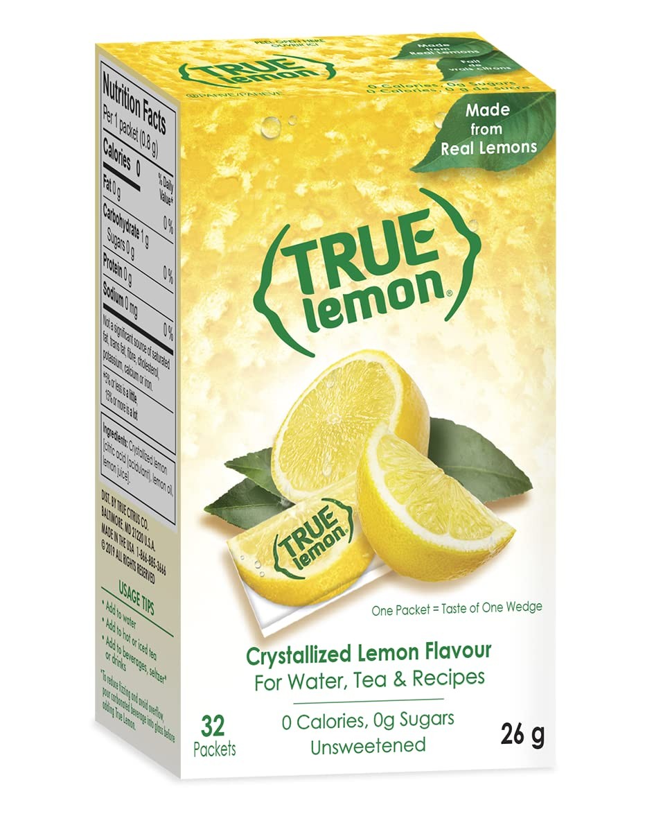 True Lemon Sugar Free On-The-Go Caffeine Powdered Drink (Select Size & Flavour). gallery