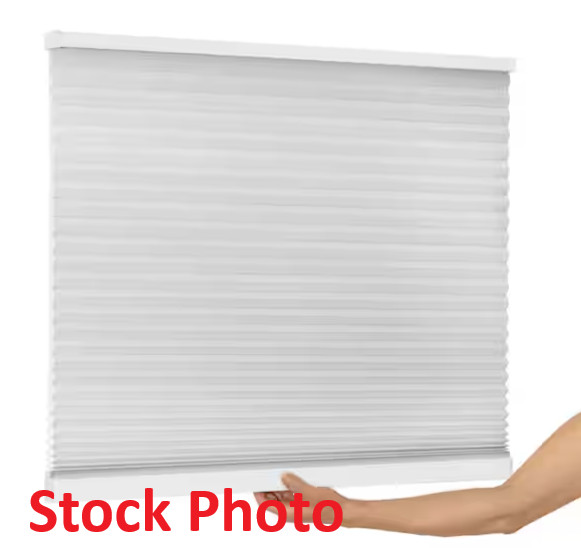 H.D.C. Pebble Gray Cordless Light Filtering Cellular Window Shades - 35"W x 72"L gallery