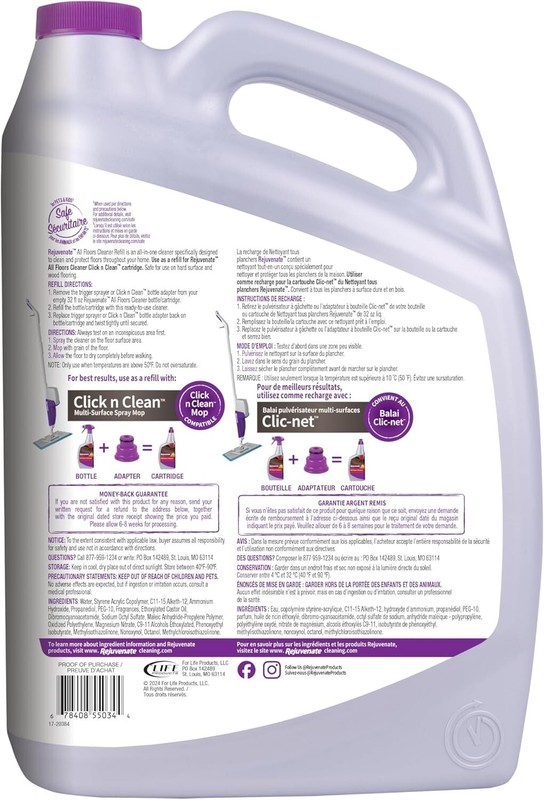 Rejuvenate High Performance All-Floors and Hardwood No Bucket Needed Floor Clean gallery