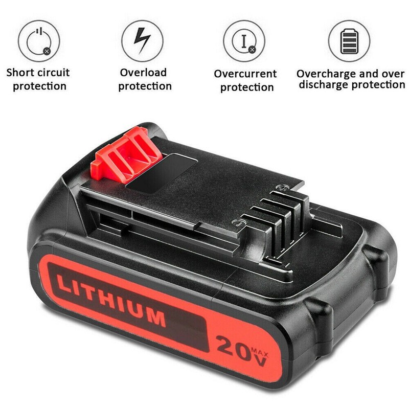 replacement for Black & Decker 20Volt Lithium Ion Battery LBXR20 LB20 Drill gallery
