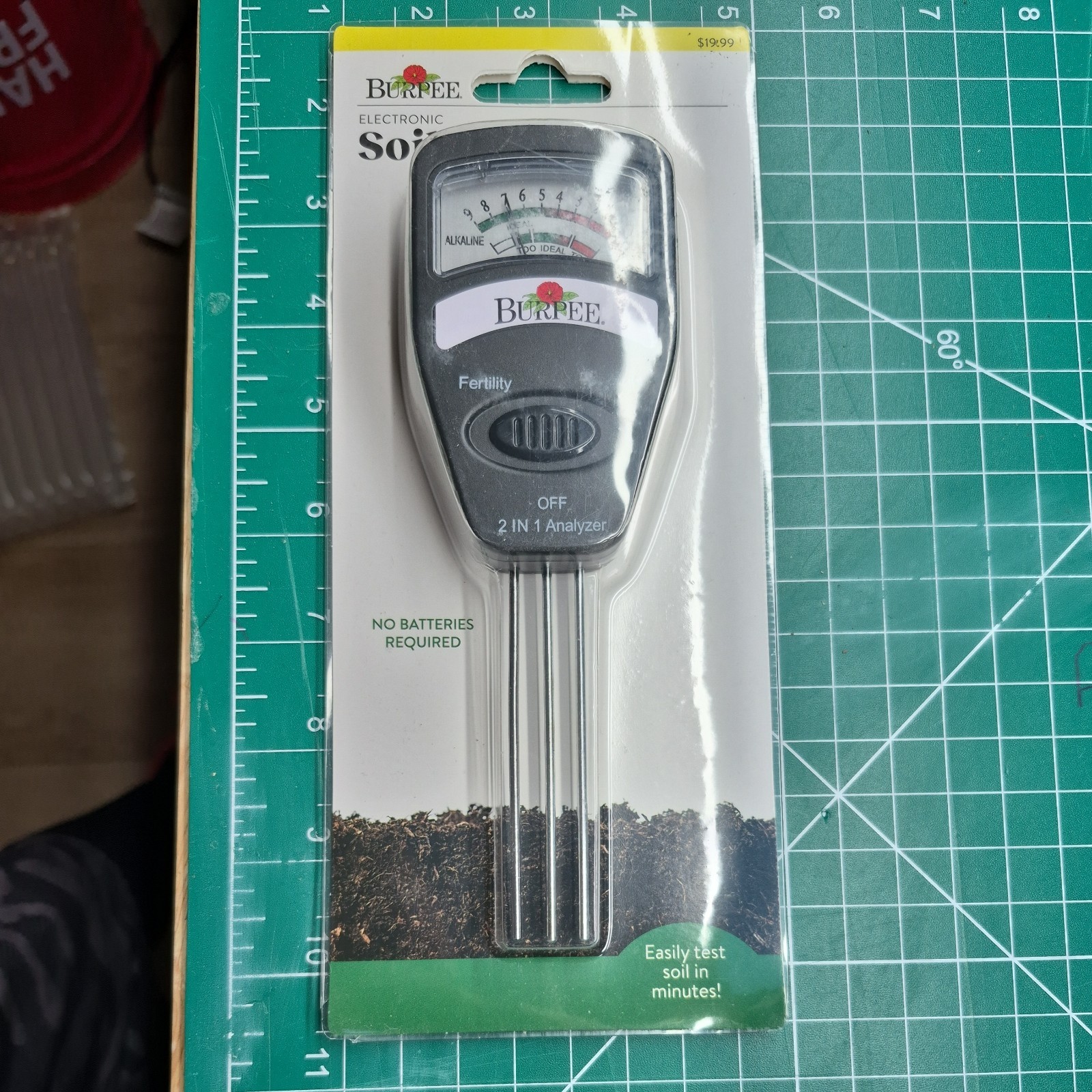 Burpee Electronic Soil Tester For pH And Fertility Testing No Batteries Required gallery