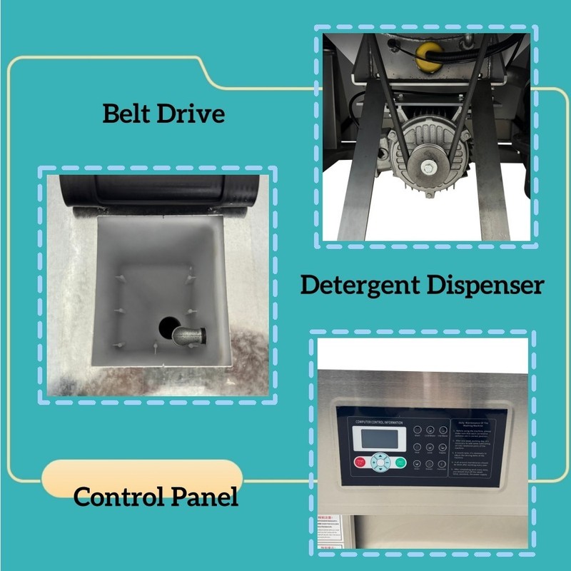 33lb Commercial Large-capacity Washer 220V 1-phase Industrial Washing Machine gallery