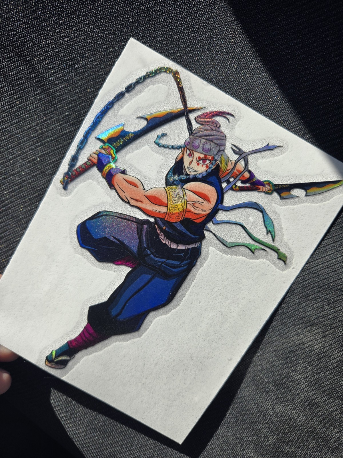 6" Spotholographic Weatherproof Sticker Decal Tengen Uzui Slayer gallery