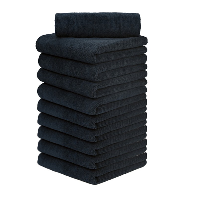 10 Pcs Edgeless microfiber towels cleaning towel plush 16x16" 380 gsm lint free gallery
