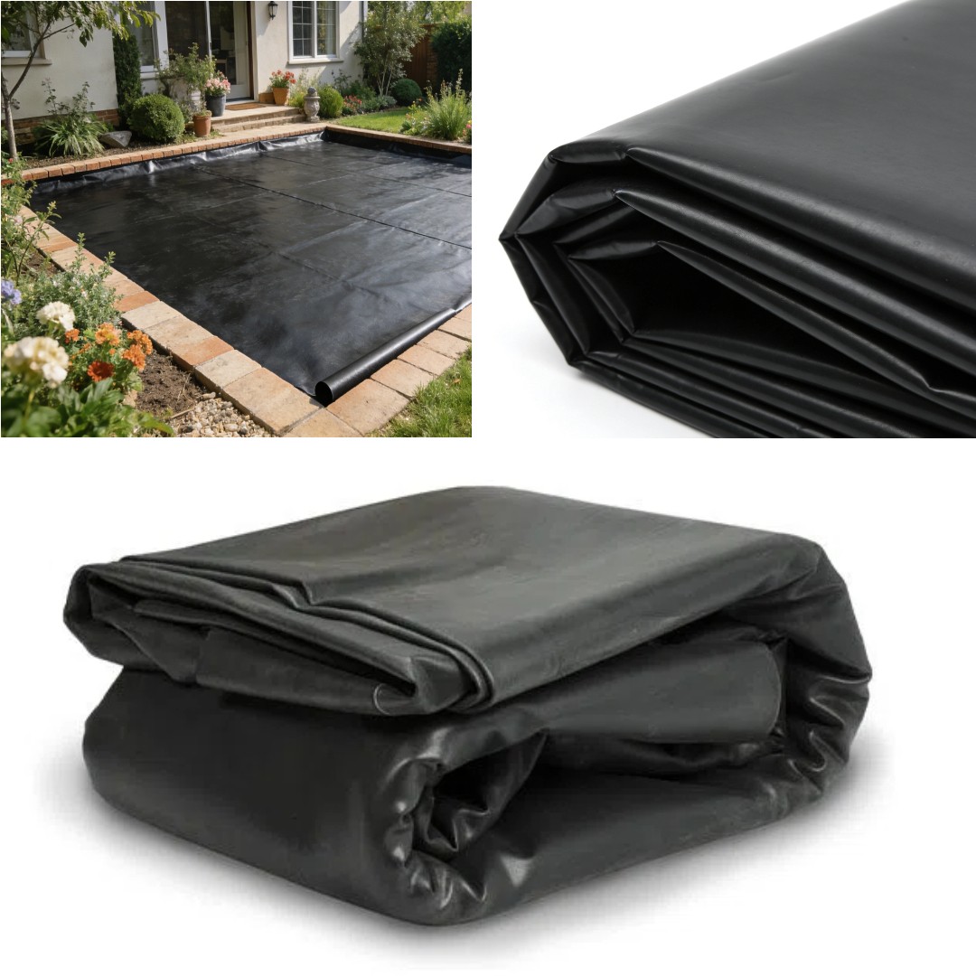 8 / 20 / 40MIL Weather Resistant Pond Liner Fish Liner Landscaping For Garden US gallery