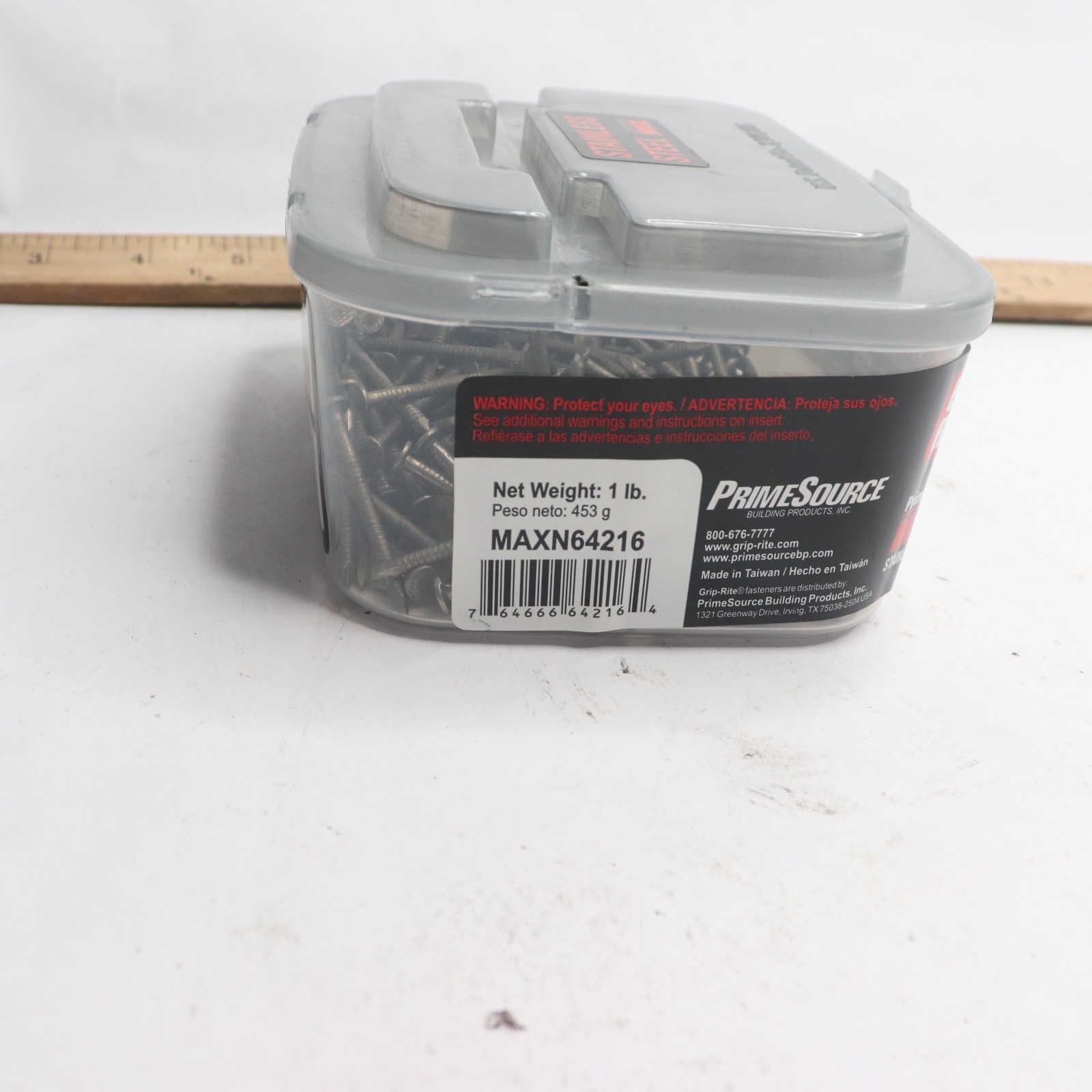 Grip Rite 4-Penny Ring Shank Common Patio Nail 1 Lb #12 x 1-1/2" MAXN64216 gallery