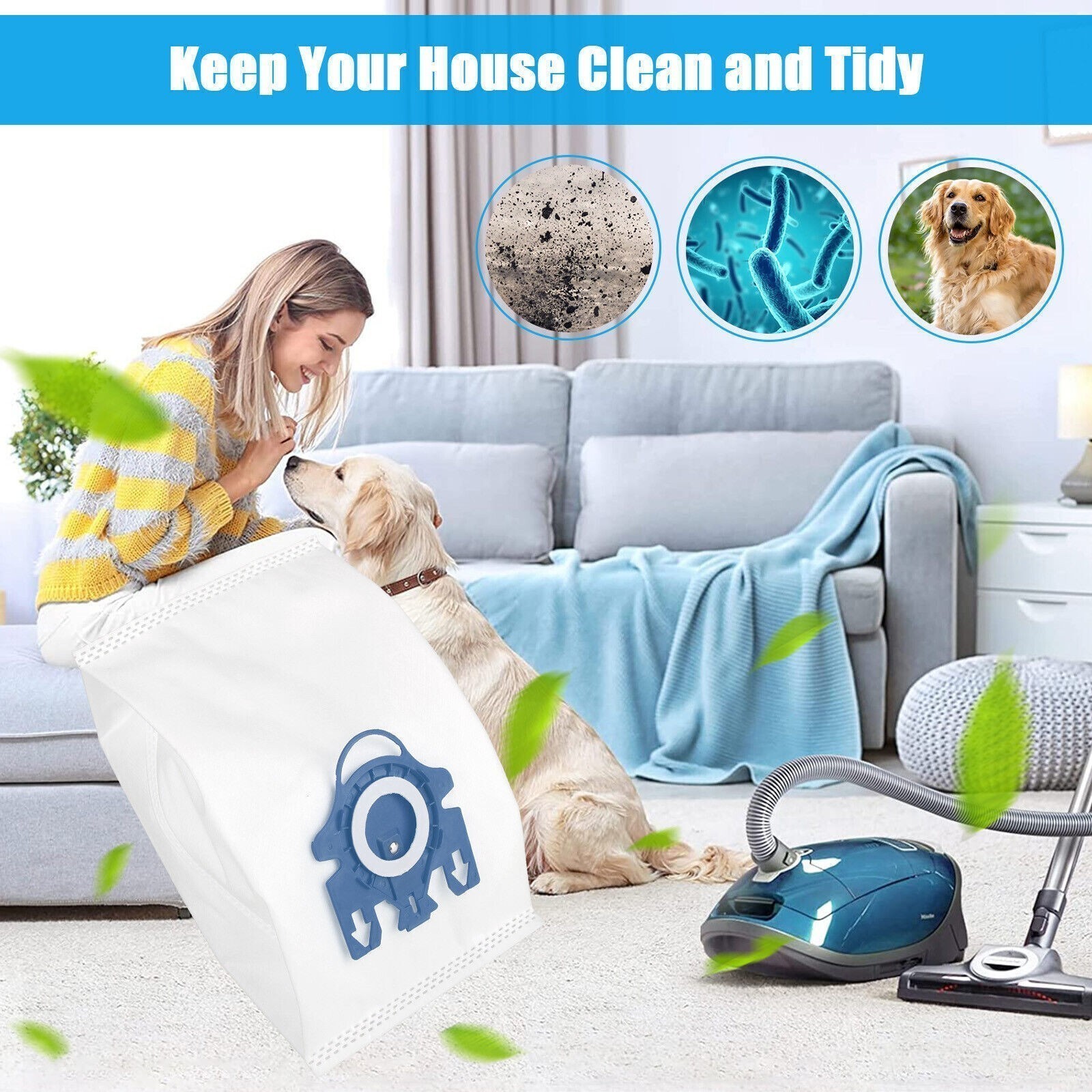 16 Pack Miele AirClean 3D GN Vacuum Cleaner Bags for Miele Vacuum Classic C1 gallery