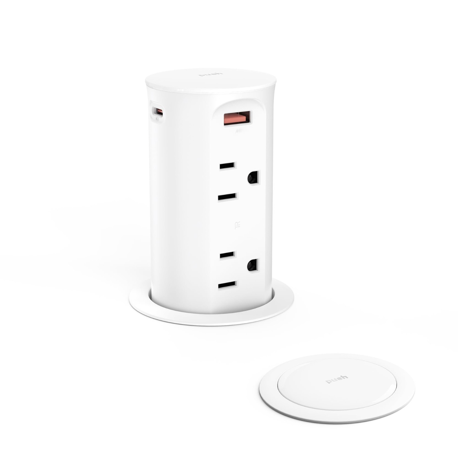 2.5 Inch Hole Pop up Outlet for Countertop,20W USB C,4 USB Ports,4 Outlets 15Amp gallery
