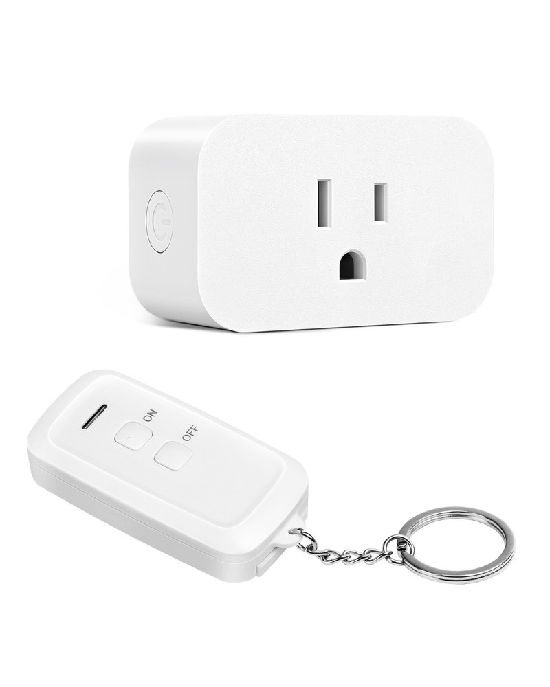 Wireless Remote Control Outlet, Plug-in, 15A 1875W, 100 Ft Range, No Wiring Need