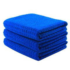 CarCarez Premium 3-Pack Microfiber Waffle Towels 16″x24″ 380GSM 3 Colors
