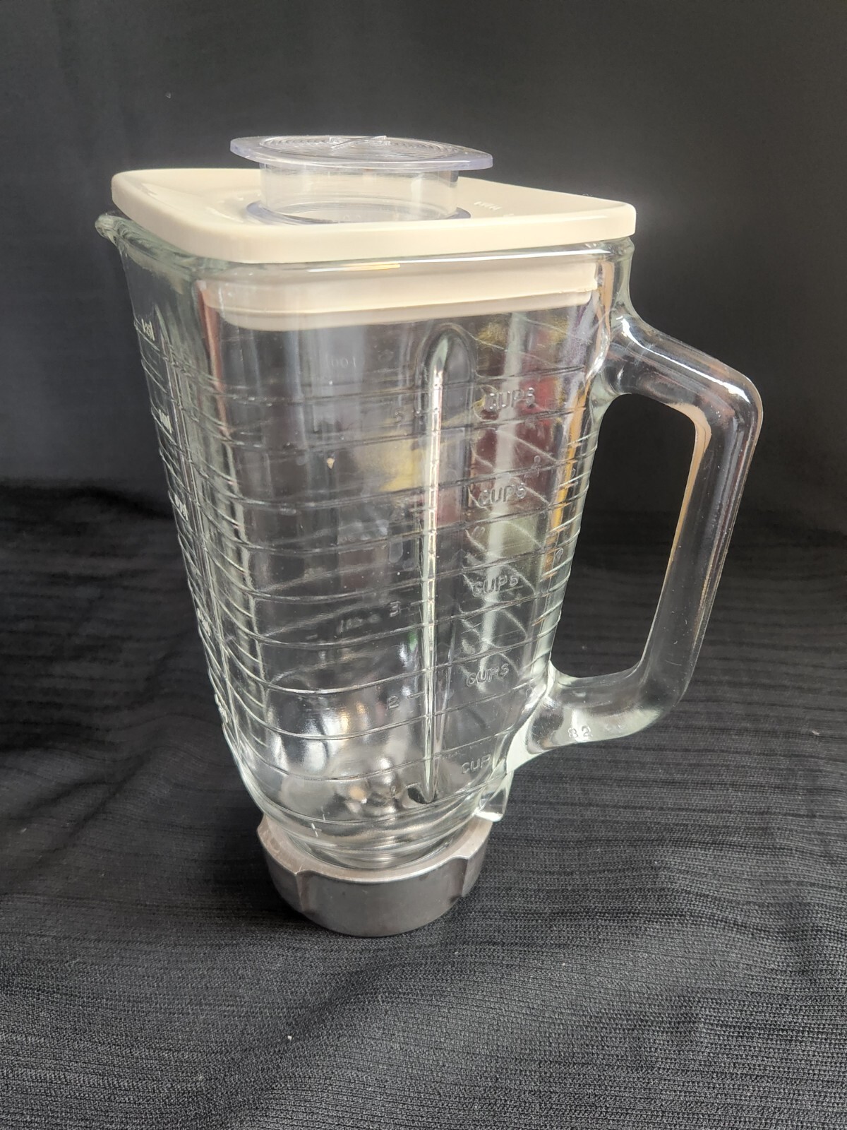 Vtg Oster Regency Kitchen Center 972-06A Blender Jar/Lid/Blade IVORY COLOR LID gallery