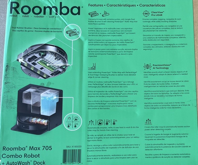 iRobot - Roomba Max 705 Vac Robot Vacuum + AutoEmpty Dock - (It Vaccum’s + Mops) gallery