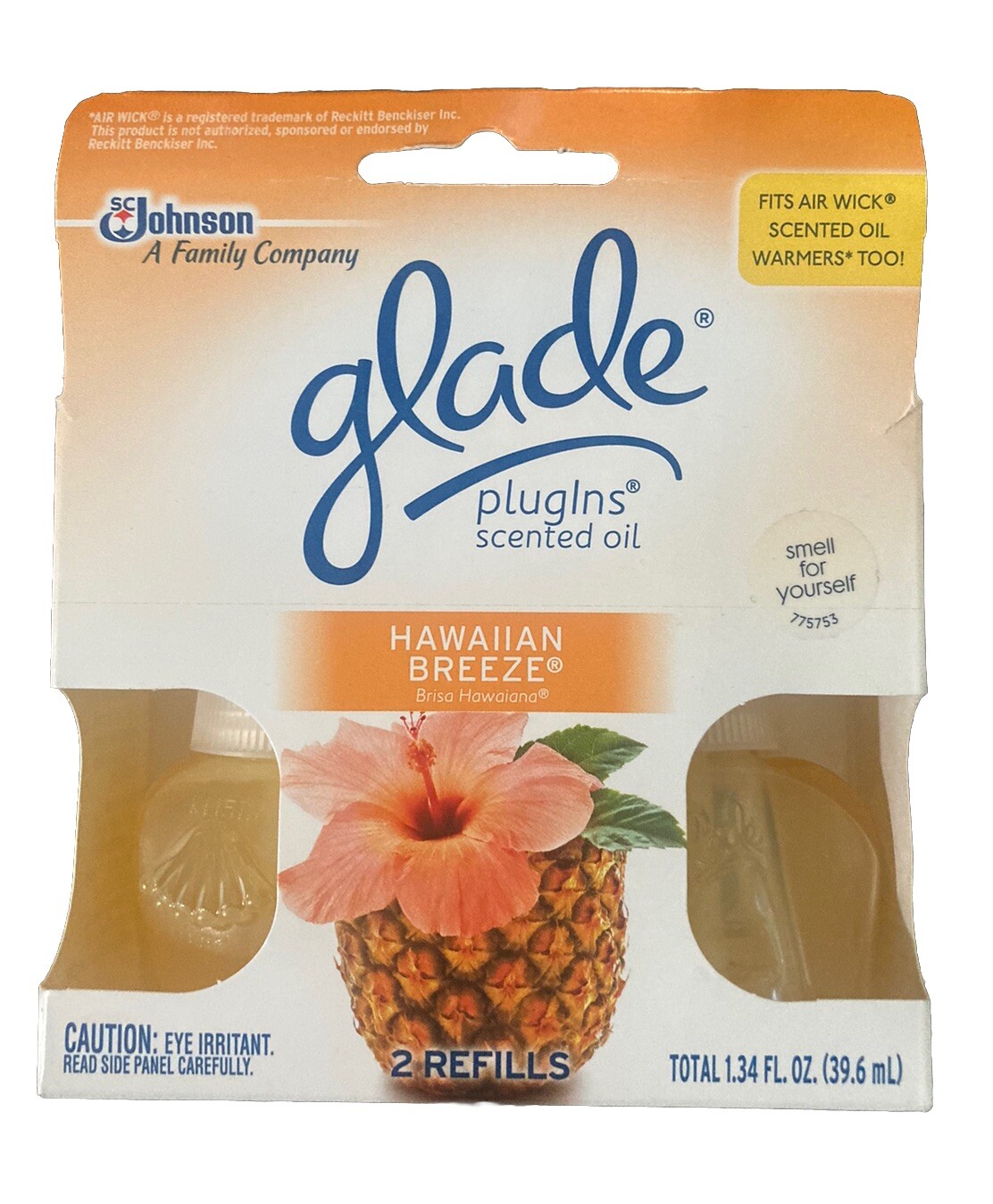 NEW Glade PlugIns HAWAIIAN BREEZE 2 Refills 1.34 FL.OZ. Total gallery