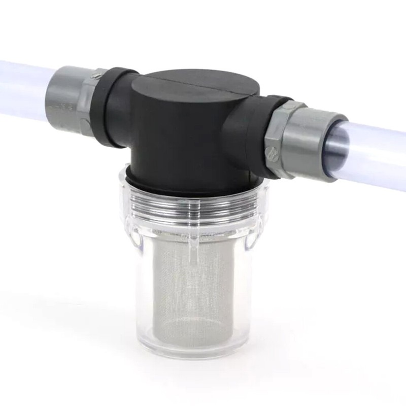 3/4" 1/2" 1" Inline Filter Strainer Water Pump High Flow Pipeline Filter 40 Mesh gallery