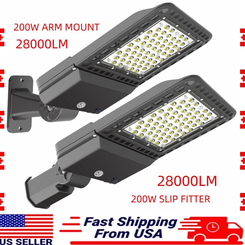 LED 200W Parking Lot Lights, Waterproof IP65 Commercial LED Area Lighting 5500K gallery