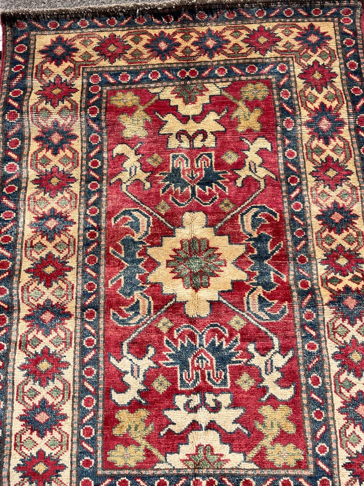 Hand-Woven Wool Tribal Area Rug 2.11' x 4.02' gallery