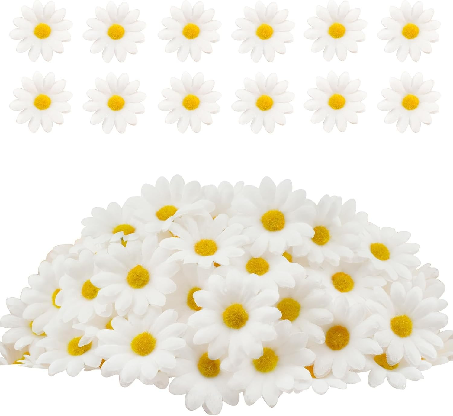120Pcs Silk Artificial Gerbera Daisy Heads, 1.5 Inch Fabric Fake Chrysanthemum F gallery