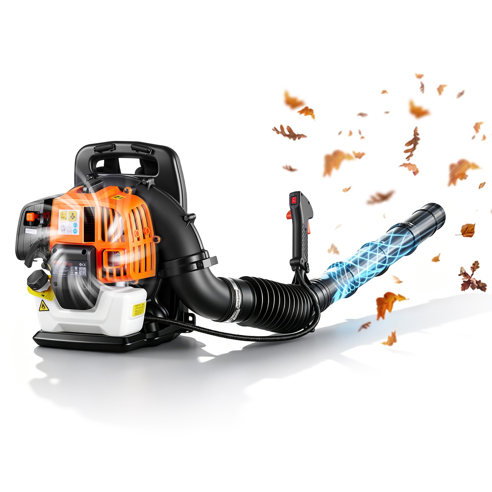 VEVOR Backpack Leaf Blower 43CC 2-Stroke Gas Powered Leaf Blower 447CFM 150MPH gallery