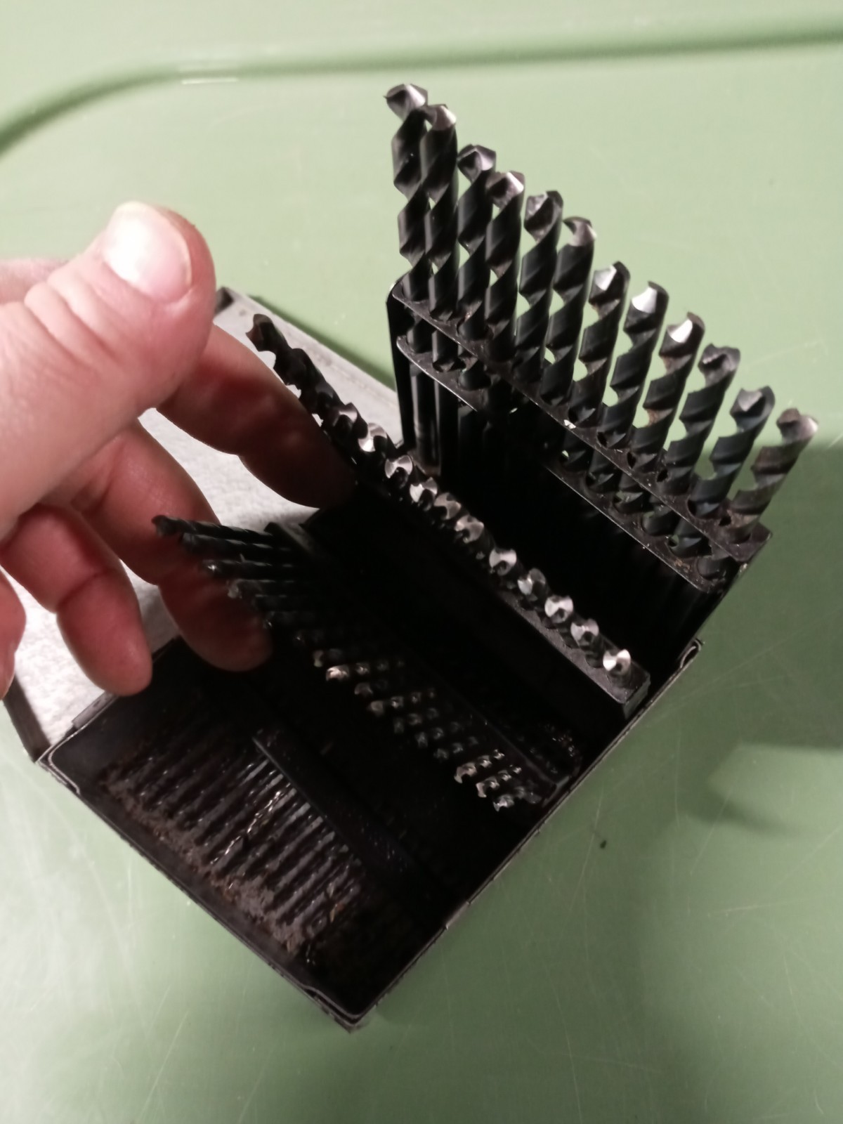 Black Oxide 60pc NUMBER Drill Bit Set Wire Gauge Screw Machine Length #1-60 gallery