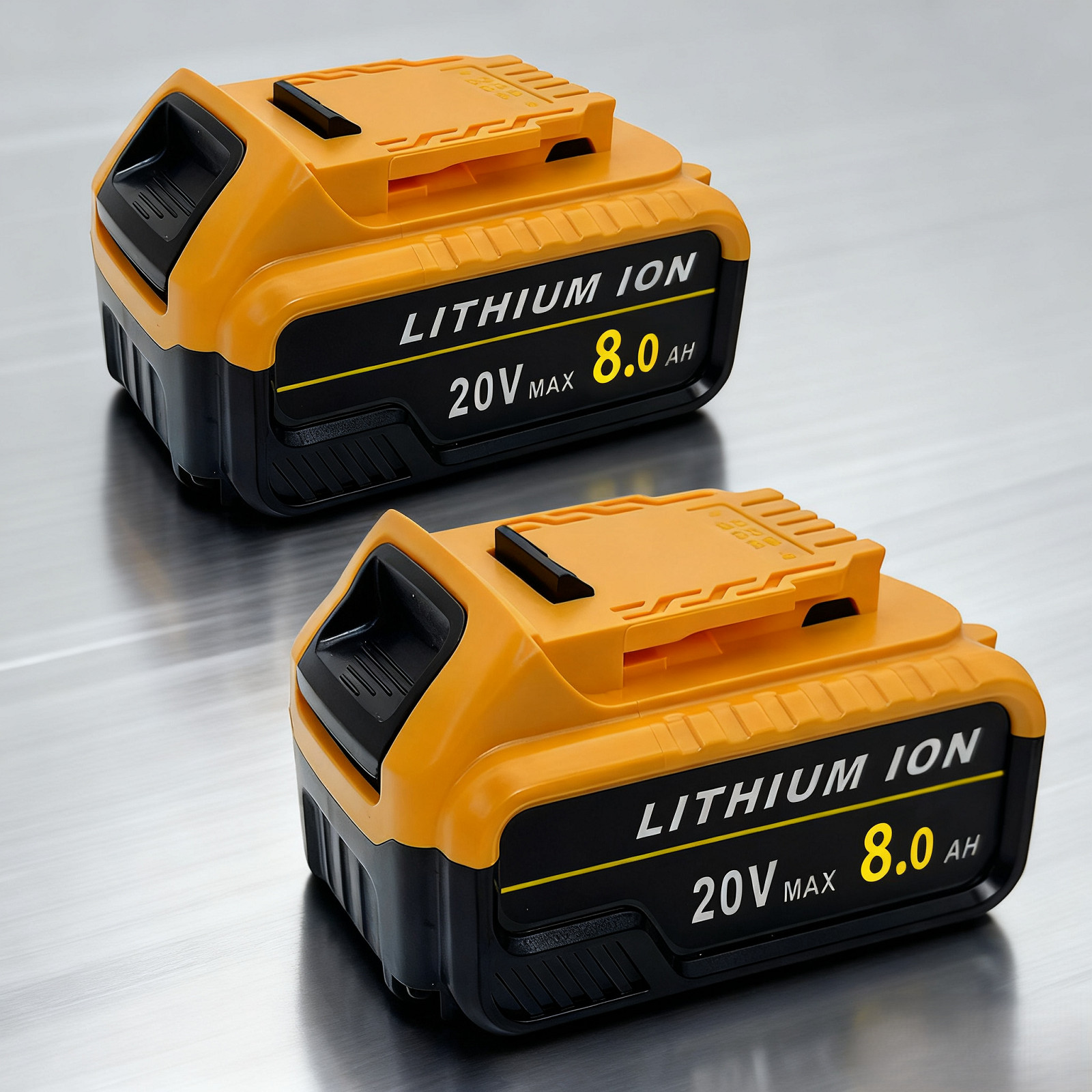 High-Capacity 20V Max Li-Ion Battery Pack (x2) with 3-LED Indicator, 8Ah Each gallery