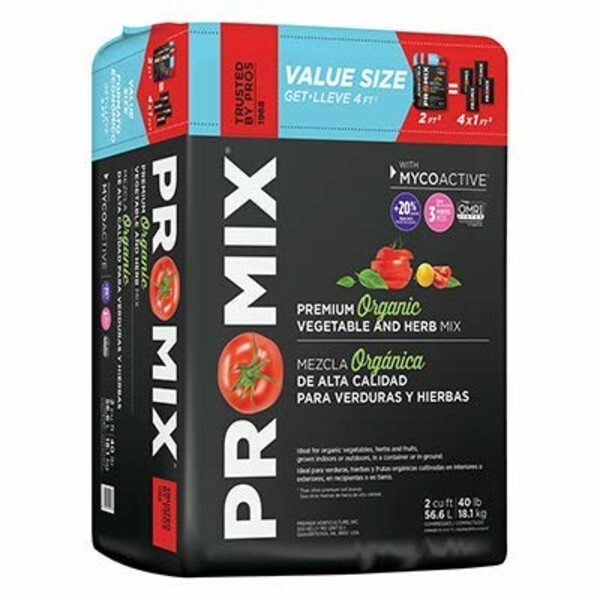 Premier Horticulture 0205RG 4 cu ft. ProMix 2CUFT Veg/Herb - Quantity 1 gallery